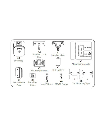 YALE viedā skapīšu slēdzene