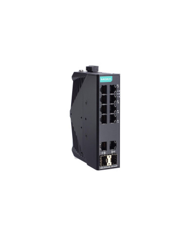 Industrial Unmanaged QOS - Moxa EDS-2010-ML-2GTXSFP tīkla slēdzis