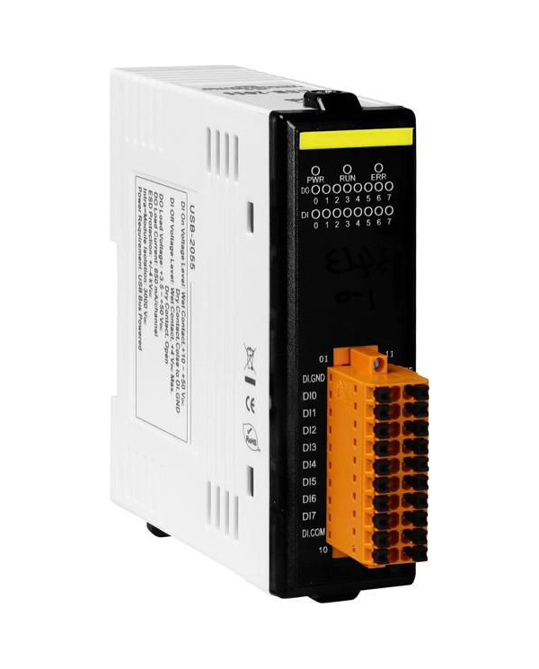 USB I/O MODULE, 8xIDI + 8xIDO - Moxa