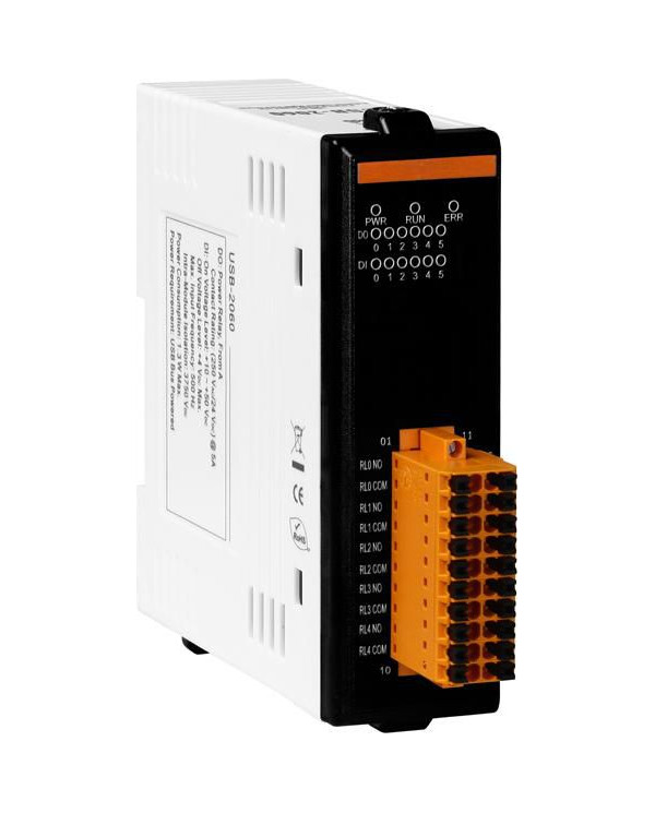 USB I/O MODULE, 6xIDI + 6xRO - Moxa
