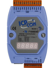 ICP CON, 7xRS232+1xRS485+DISPL - Moxa