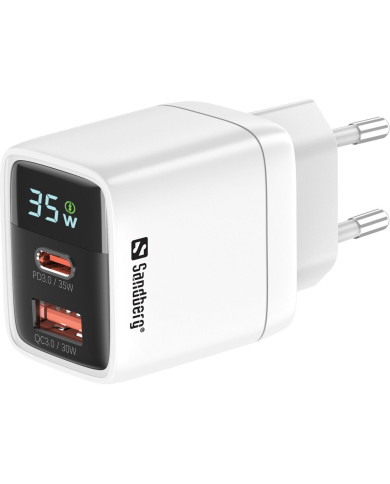 2in1 Charger 1xUSB-C 1xUSB 35W - Sandberg