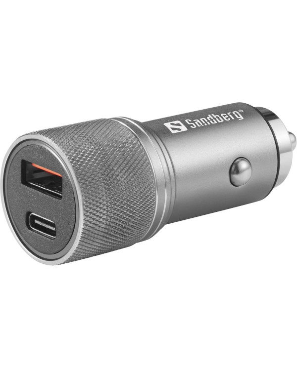 Car Charger 1xQC3.0+1xUSB-C - Sandberg