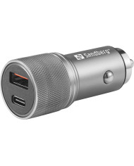 Car Charger 1xQC3.0+1xUSB-C - Sandberg