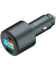 Car Charger 2in1 95W Display - Sandberg