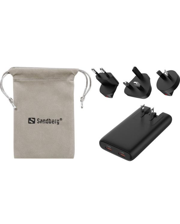 4in1 TravelCharger 65W Black - Sandberg lādētājs
