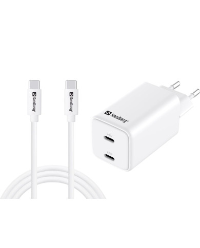 AC Charger USB-C PD65W EU 1.5M - Sandberg lādētājs