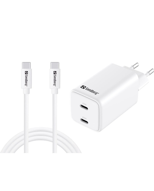 AC Charger USB-C PD65W EU 1.5M - Sandberg lādētājs