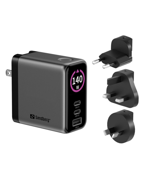 Travel Charger PD140W Display - Sandberg