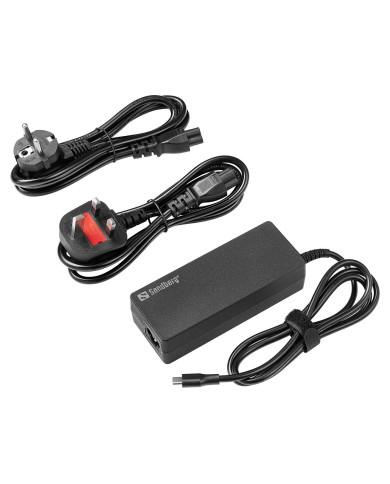 USB-C AC Charger PD100W EU+UK - Sandberg