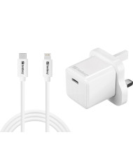 USB-C AC 20W Charger UK + | Sandberg lādētājs