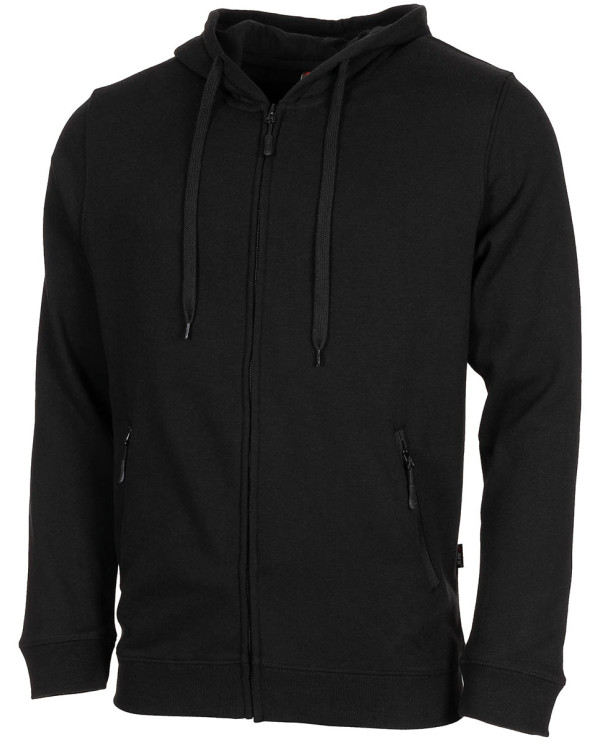 Tracksuit Jacket, "Jogger", black - MFH sporta jaka