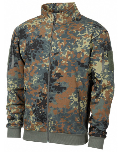 Sweatjacket, "Tactical", flecktarn - MFH taktiskais džemperis