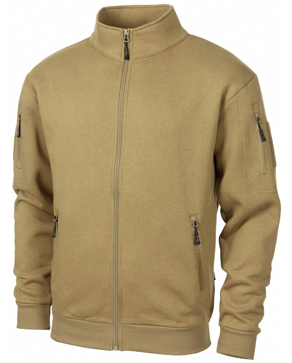 Sweatjacket, "Tactical", coyote tan - MFH džemperis