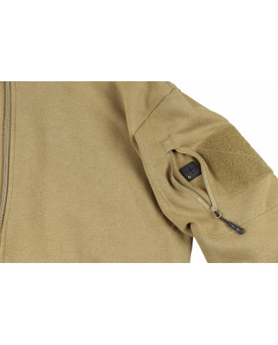 Sweatjacket, "Tactical", coyote tan - MFH džemperis