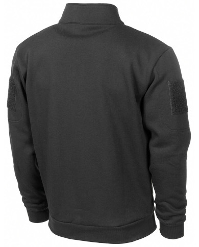 Sweatjacket, "Tactical", black - MFH taktiskā jaka
