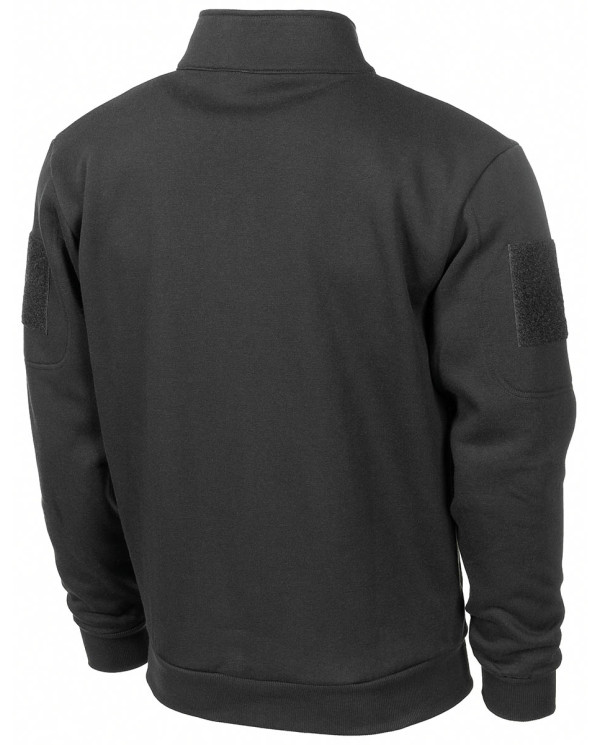 Sweatjacket, "Tactical", black - MFH taktiskā jaka