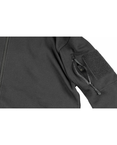 Sweatjacket, "Tactical", black - MFH taktiskā jaka