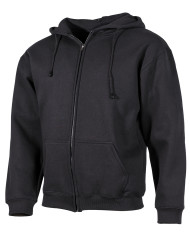 Hooded Sweat Jacket,  340 g/mý, black - MFH