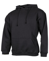 Hooded Sweatshirt, 340 g/mý, black - MFH kapučdžemperis