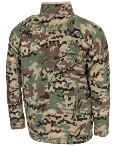 Shirt, "Troyer", Microfleece, long-sleeved, op.-camo, 200g/mý