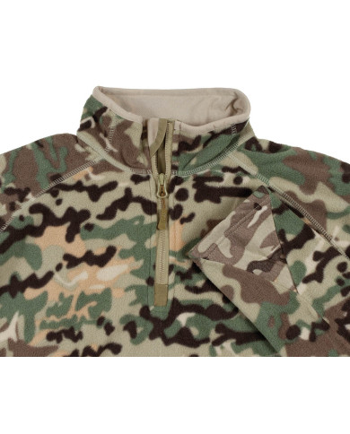 Shirt, "Troyer", Microfleece, long-sleeved, op.-camo, 200g/mý
