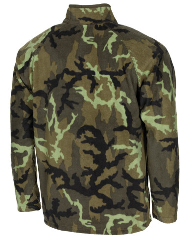 Shirt, "Troyer", Microfleece, long-sleeved, M95 CZ camo, 200g/mý