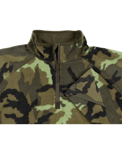 Shirt, "Troyer", Microfleece, long-sleeved, M95 CZ camo, 200g/mý