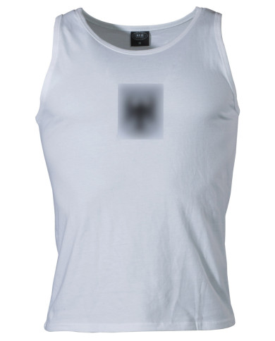 BW Tank-Top, white, with "BW-eagle" - MFH