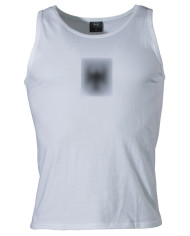 BW Tank-Top, white, with "BW-eagle" - MFH