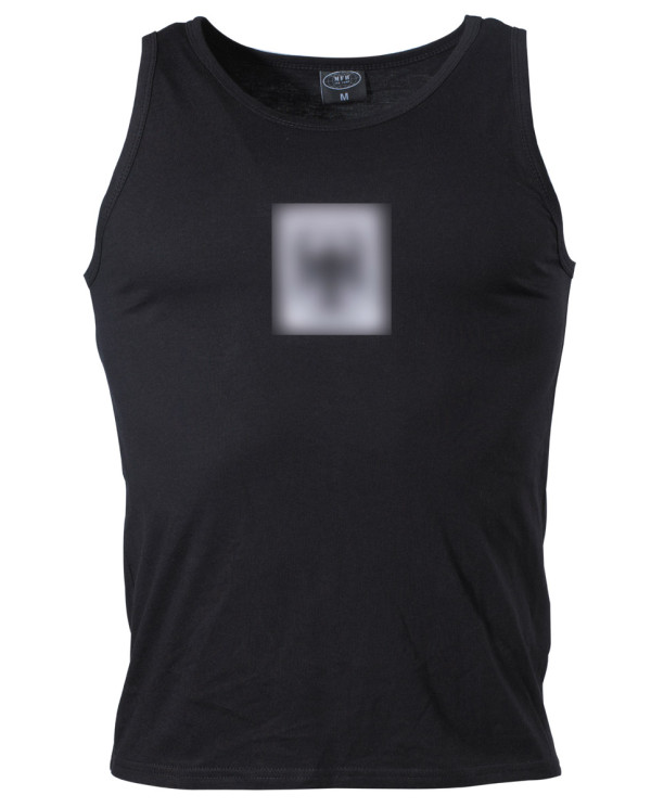 BW Tank-Top, black, with "BW-eagle" - MFH
