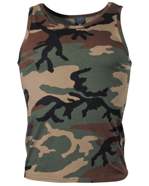 US Tank-Top, woodland, 170 g/m² - MFH