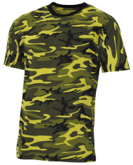 US T-Shirt, "Streetstyle", yellow-camo, 140-145 g/m² - MFH