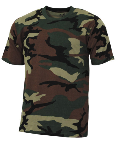 US T-Shirt, "Streetstyle", woodland, 140-145 g/mý – MFH