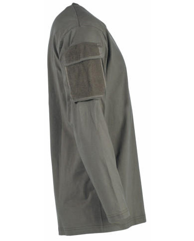 US Shirt, long-sleeved, OD green, with sleeve pockets | MFH