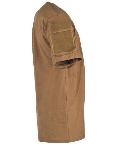 US T-Shirt, short-sleeved, coyote, with sleeve pockets