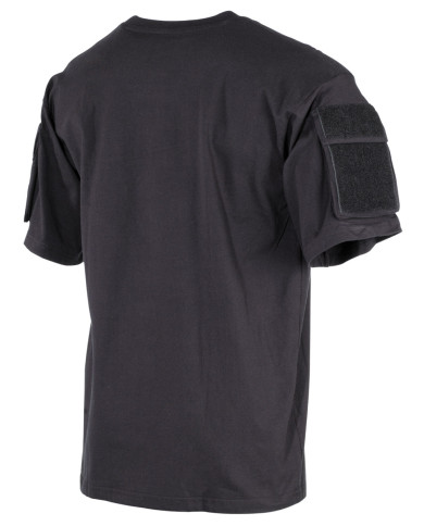 US T-Shirt, short-sleeved, black, with sleeve pockets | MFH