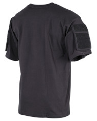 US T-Shirt, short-sleeved, black, with sleeve pockets | MFH