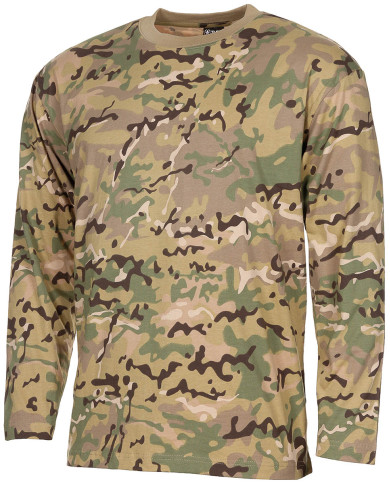US Shirt, long-sleeved, operation-camo, 170 g/mý