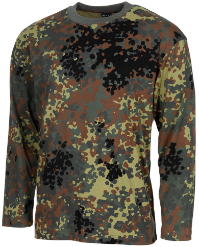 US Shirt, long-sleeved, flecktarn, 170 g/mý - MFH