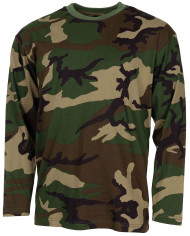 US Shirt, long-sleeved, woodland, 170 g/mý - MFH