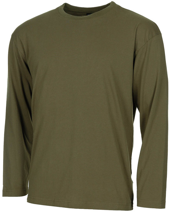 US Shirt, long-sleeved, OD green, 170 g/mý – MFH