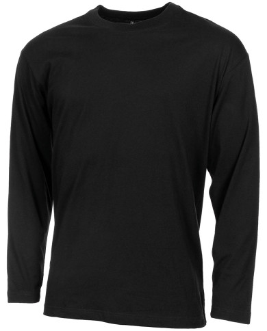 US Shirt, long-sleeved, black, 170 g/mý - MFH