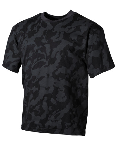 US T-Shirt, short-sleeved, night-camo, 170 g/mý - MFH