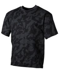 US T-Shirt, short-sleeved, night-camo, 170 g/mý - MFH
