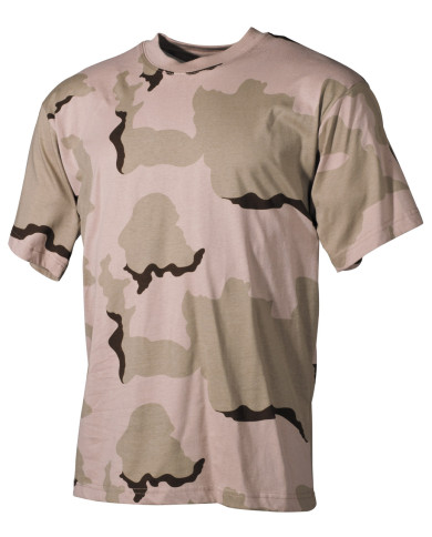 US T-Shirt, short-sleeved, 3-colour desert, 170 g/mý