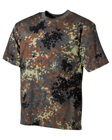 US T-Shirt, short-sleeved, flecktarn, 170 g/mý