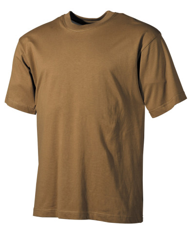 US T-Shirt, short-sleeved, coyote, 170 g/mý - MFH