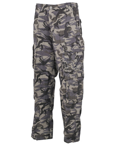 Cargo Pants, "Defense", combat- camo, PT, vintage trash wash