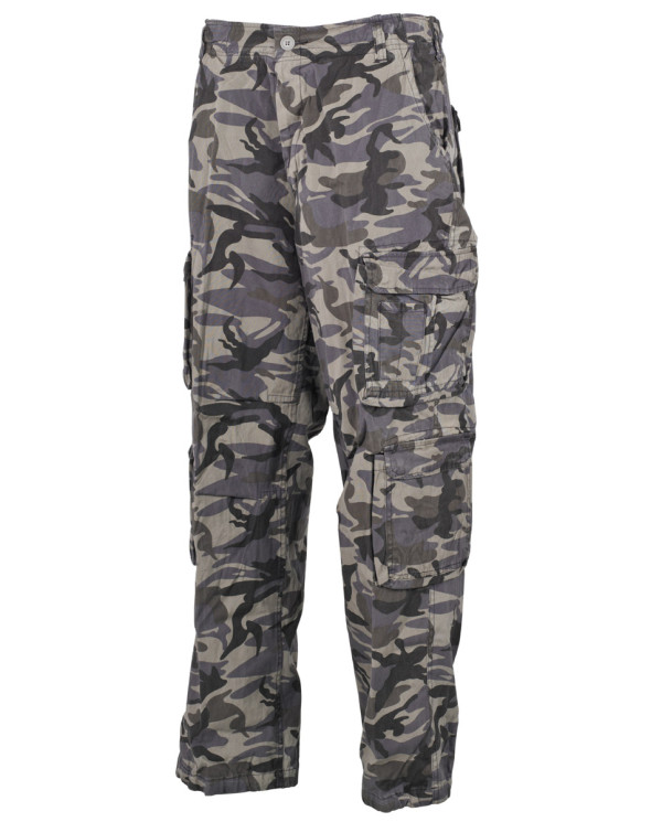 Cargo Pants, "Defense", combat- camo, PT, vintage trash wash